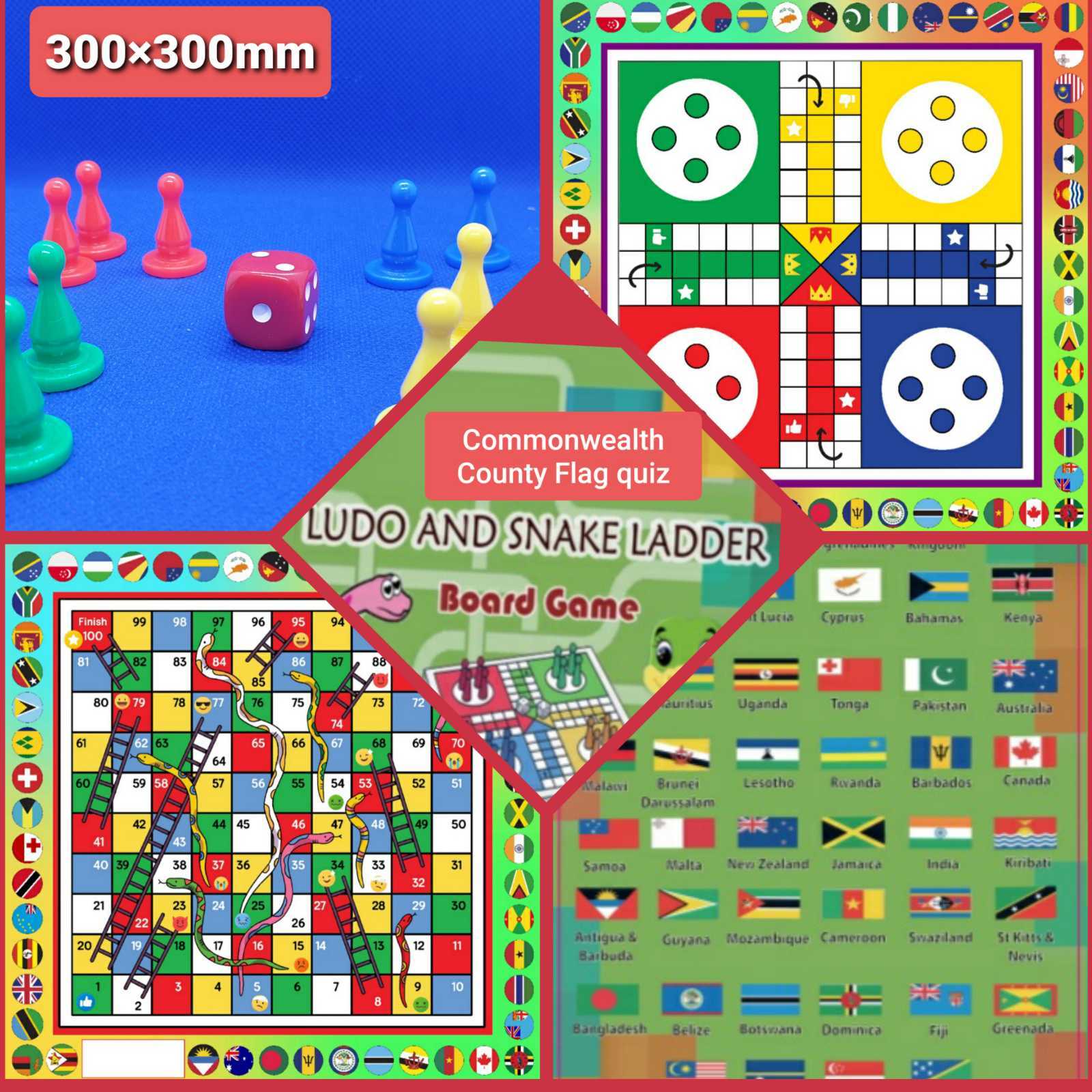 Family Game Snake, ladder & Ludo 50 pack